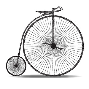 佩妮法西丁多特框架座位踏板插图旅行辐条艺术品车轮车辆绘画图片