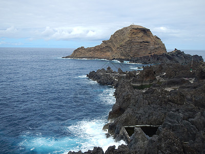 马德拉海岸之景海岸线天空悬崖海岸摄影波浪动机支撑旅行顶峰图片