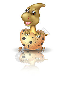小棕恐龙在棕色破蛋卡通片中图片