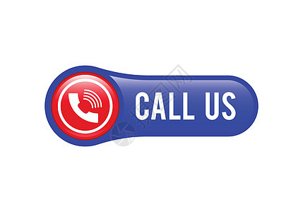 Call Us 按钮联系我们图标设计玻璃状顾客商业网络插图夹子互联网呼叫白色标签图片