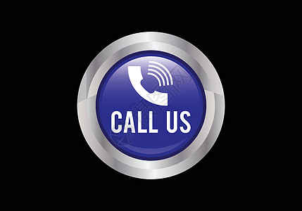 Call Us 按钮联系我们图标设计中心网站插图呼唤横幅顾客网络艺术蓝色互联网图片