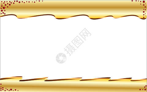 黄金波背景艺术艺术品阴影插图金子星星金属卡片绘画图片