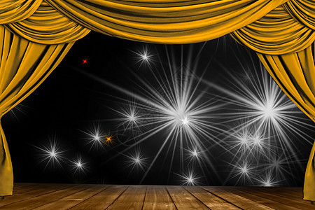 舞台幕帘和舞台上的灯光 curta 插图戏剧入口剧院聚光灯强光展示金子展览座位公寓图片