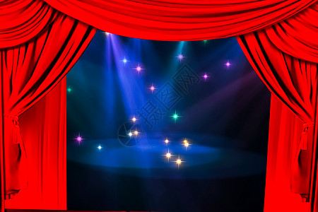 舞台幕帘和舞台上的灯光 curta 插图戏剧公告剧院强光奢华木头金子入口派对天鹅绒图片