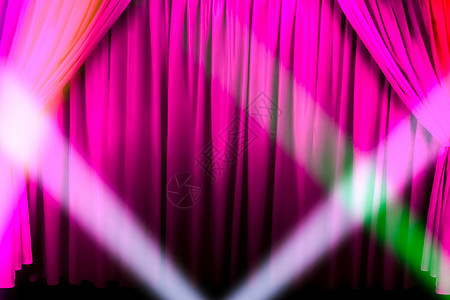 舞台幕帘和舞台上的灯光 curta 插图绳索金子娱乐聚光灯入口剧院强光歌剧音乐会推介会图片