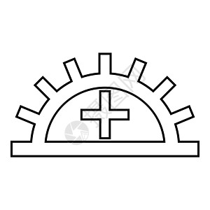 墙纸符号图标上的令人满意的耐光性指定轮廓黑色矢量插图平面样式 imag图片