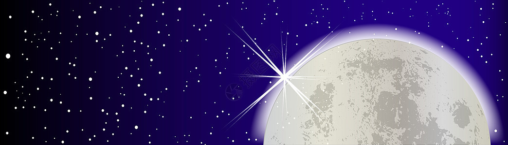 满月月艺术品艺术绘画辉光月亮卫星庆典星星插图天文学背景图片