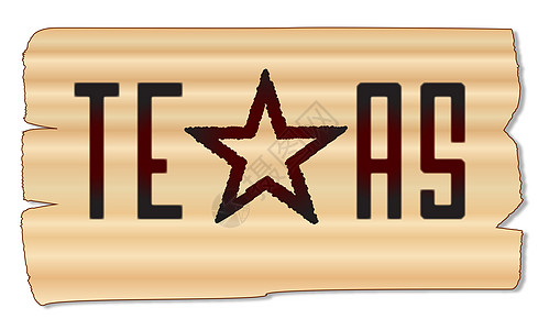 德克萨斯州品牌绘画图形艺术星星艺术品木板插图图片