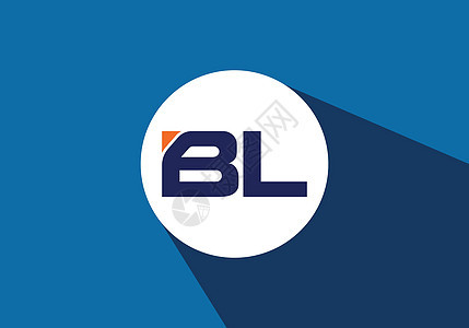 BL 初始字母标志设计创意现代字母矢量图标标志插图推广营销品牌汽车身份字体标识圆圈公司咨询背景图片