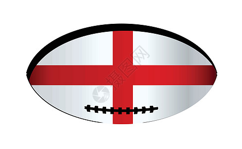 桌式足球英格兰旗式橄榄球艺术品国家足球杯子联盟齿轮椭圆形绘画横幅运动插画