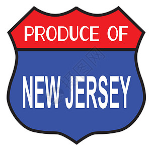 新泽西州生产绘画州际公路白色交通路线插图图片