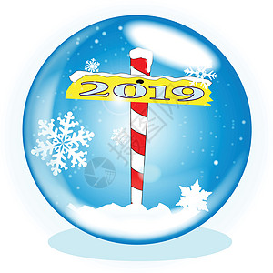 2019年圣诞节北极冬季地球雪花庆典水晶季节性降雪场景玻璃艺术品玩具艺术图片