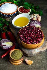 有机食物有机食品概念香菜胡椒种子豆类豆子食物粮食美食扁豆饮食图片