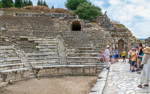 土耳其 古代以斐苏斯古董文明地方旅行旅游柱子世外桃源柱廊建筑雕像图片