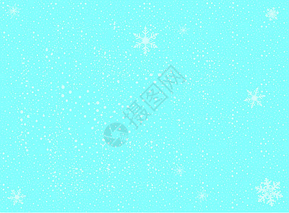 冬季背景插图下雪雪花绘画季节性季节蓝色冷冻图片