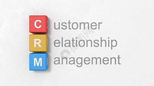 客户关系管理 CRM 概念它制作图案图片