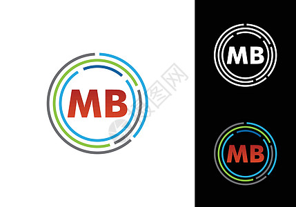 MB MB 初始字母标志设计矢量模板公司业务标识的图形字母符号主义者徽章刻字缩写奢华品牌插图身份极简网络图片