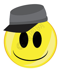 联盟微笑脸按钮孤立的眼睛卡通片幸福漫画艺术徽章黄色夹子笑脸草图图片