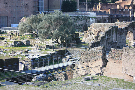 罗马和在帝国论坛中美丽的历史细节废墟寺庙观光教会首都建筑纪念碑石头旅游城市图片