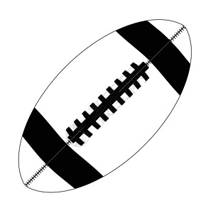 美式家居图美式足球在黑白的美国足球游戏娱乐绘画艺术品运动活动插图艺术消遣齿轮插画