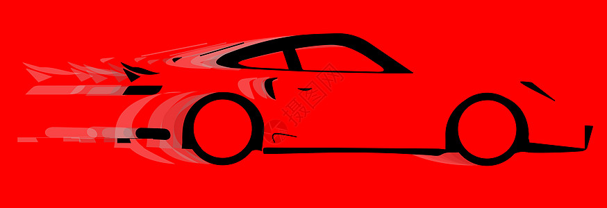 快速车插图加速度速度运动艺术品红色轿跑车赛车艺术赛车手图片