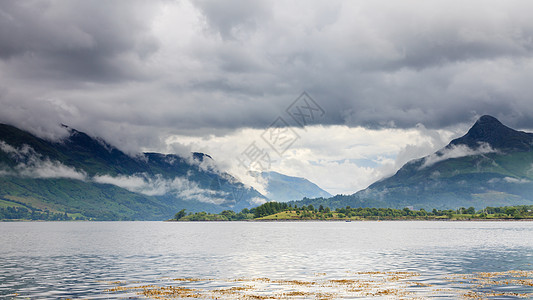 莱文湖多云风景天空海岸支撑丘陵海岸线高地海洋爸爸图片