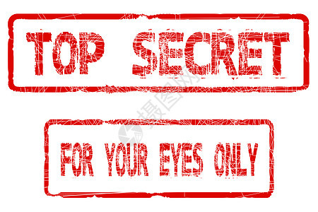 只有你的眼睛才有最高机密办公室橡皮红色绘画插图艺术品职业印章印模白色图片