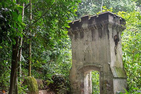 张家界森林塔在里约热内卢Parque Lage以中世纪风格建造的旧塔背景