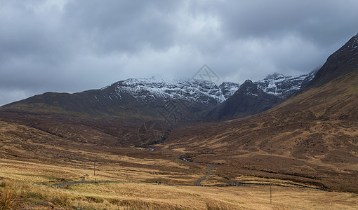 苏格兰高原山区山脉农村旅行爬坡风暴顶峰王国天空乡村高地旅游图片
