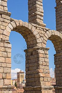 Segovia 排水管道废墟花岗岩旅行遗产观光建筑文化历史纪念碑岩石建筑学图片