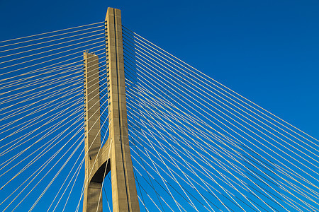 桥地标建筑学金属天空城市伽马蓝色旅行建筑图片