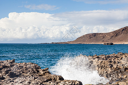 拉贾全景岩石海洋海岸石头海浪海景支撑天空海岸线图片