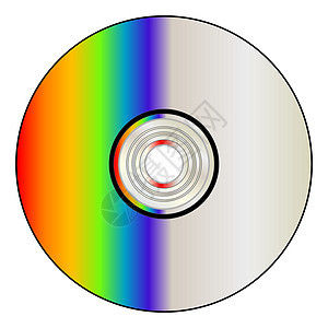 带 Rainbo 的空白 CD 光盘图片