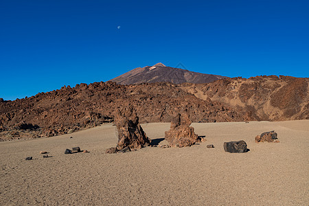 东坡的火星地貌公园岩石石头火山口山脉旅游沙漠远足岛屿荒野图片