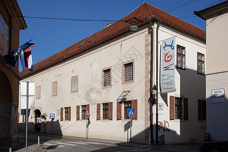 克罗地亚萨格勒布市博物馆游客建筑文化观光旅游首都城市街道建筑学图片