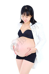 怀孕的亚洲孕妇婴儿分娩母性母亲女士女性妈妈肚子身体生活图片