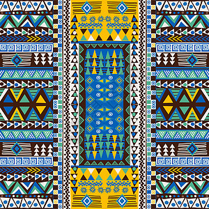 带有几何图案的涂鸦非洲图案民俗打印装饰品风格艺术文化刺绣地毯装饰墙纸图片