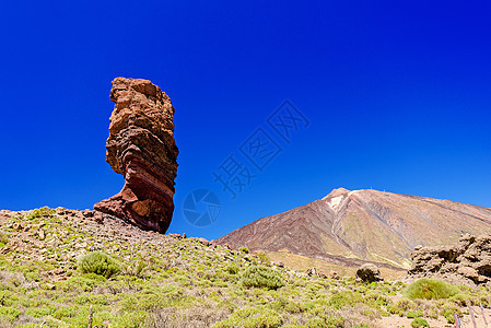 圣克鲁斯德特内里夫名胜旅游全景蓝色旅行国家火山土地高度顶峰图片