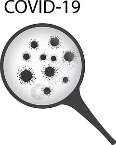 放大镜下的病毒感染生物学疾病药品市场流感技术医疗感染呼吸微生物学图片