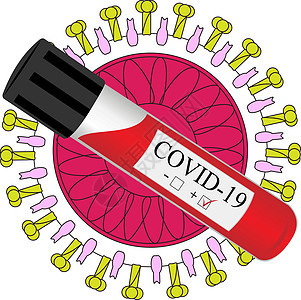 冠状病毒感染实验室分析用血液试管病人技术汇率测试科学疾病生物学市场呼吸药品图片