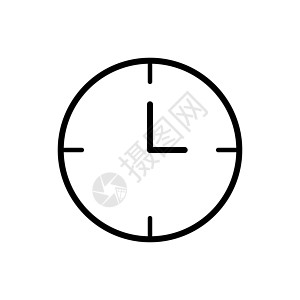 时钟显示一天中的 1 小时 带有 369 和 12 点钟指针的简单设计 图标设计 EPS 1地球方角顺时针倒退小时时间夏令工资乐图片