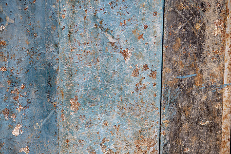 旧垃圾墙纹理背景反射框架材料盘子抛光床单金属划痕控制板图片