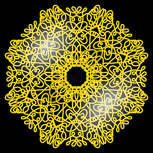 在白色背景隔绝的金框 黄色金属圈 复古奢华插图装饰边界海湾标识艺术环形问候语圆圈戒指图片