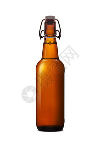白色背景孤立的旧棕色啤酒酒瓶泡沫藤蔓液体菜单饮料瓶子器皿果汁插图玻璃图片