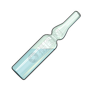 带有 Cure 3 的斜角玻璃安瓿注射药店化学免疫小瓶药理药品包装医院技术图片