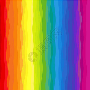 垂直波浪彩虹背景图片