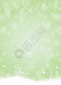 垂直绿皮书背景与蝴蝶 n 植物图片