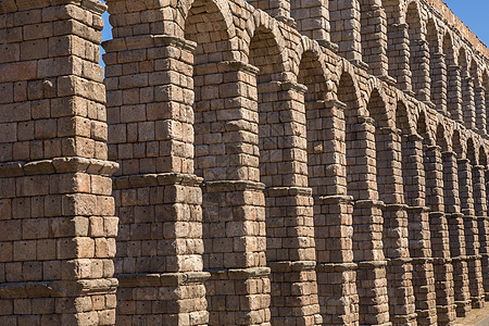 Segovia 排水管道废墟历史文化观光地标拱门建筑学柱子纪念碑历史性遗产图片