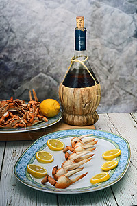 安达卢西亚菜 典型的安达卢西亚菜餐厅熟食美味甲壳饮食海洋食物脆皮贝类营养图片