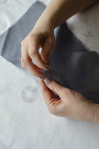 定制缝制 2号服饰纺织品套装风俗剪裁设计师工作室剪刀桌子工艺粉笔图片